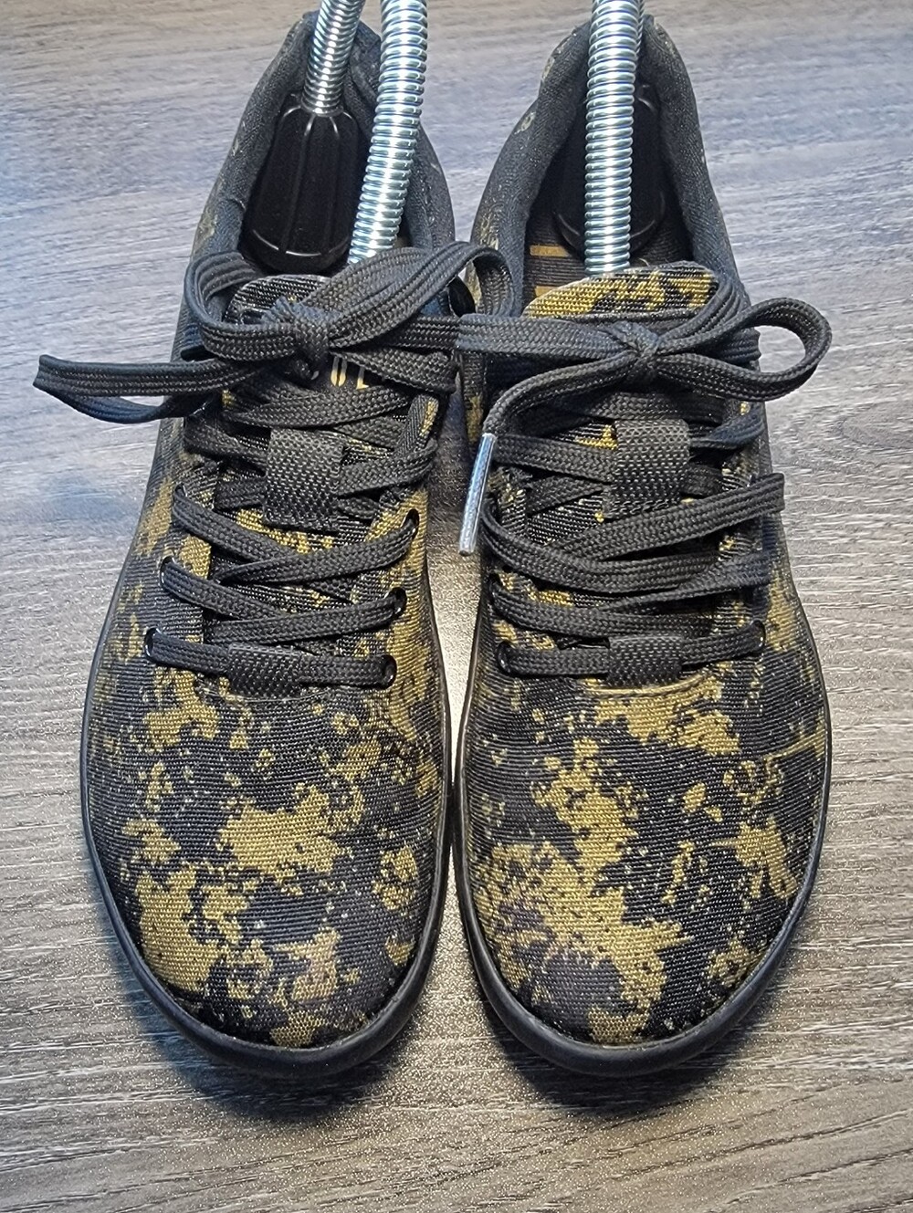 NOBULL All Pride Canvas Unisex Trainers Women's 6 Men's 4.5 Black Gold Lace-up
